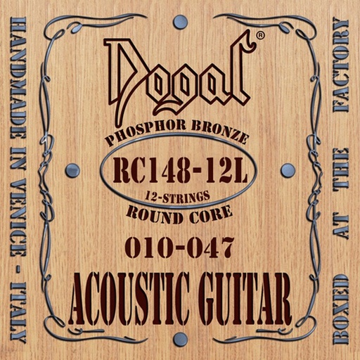 Dogal RC148-12L 12string Acoustic Phosph.Bronze 013-047c