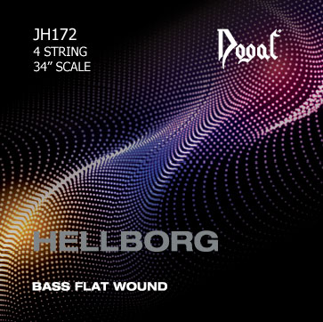 Dogal JH172 Jonas Hellborg Bass Set Flat Wound, 4string, 34"